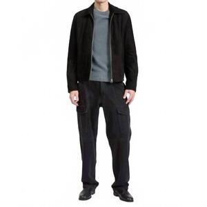 NEW RAG & BONE melrose suede jacket in black